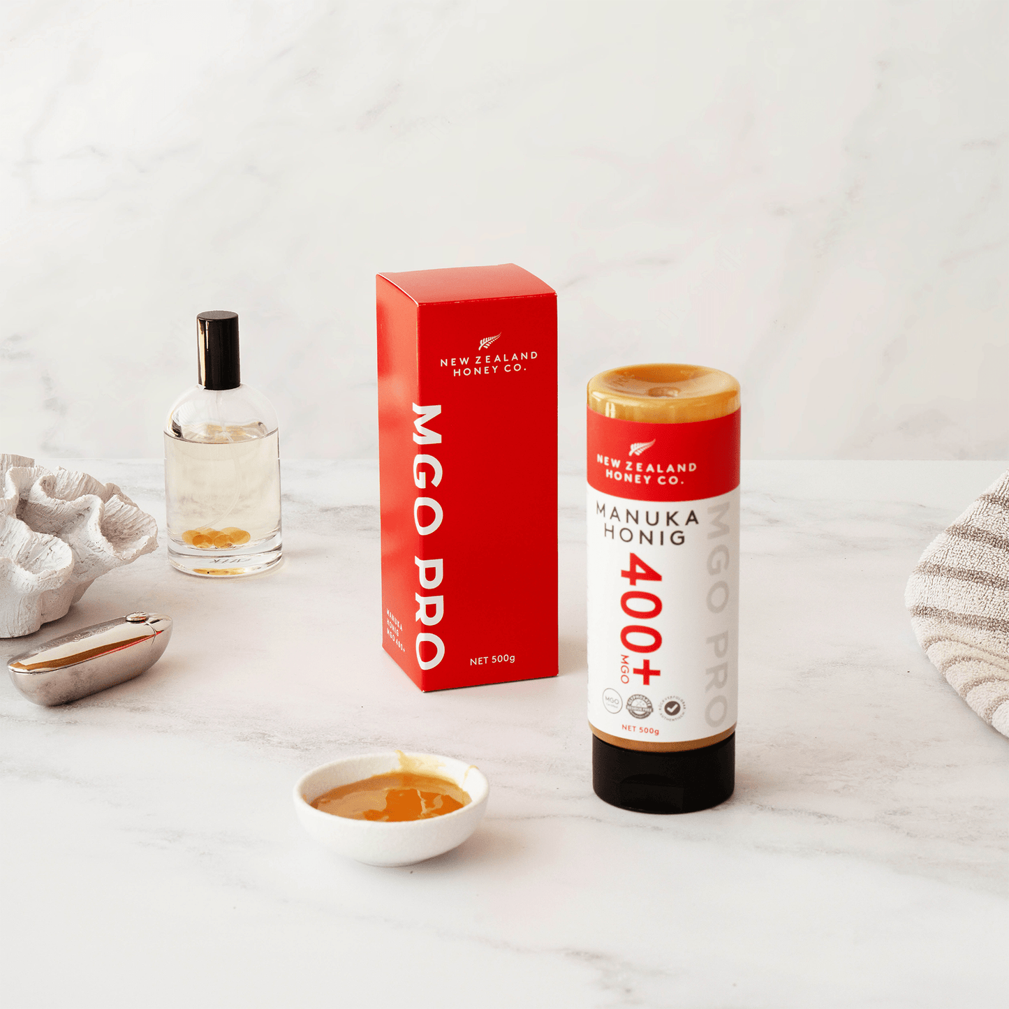 Manuka Honig MGO 400+ 500g Quetschflasche - New Zealand Honey Co. DE